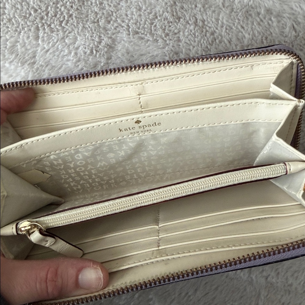 Kate Spade New York Women’s Lavender Zip Around Wallet - Picture 8 of 13